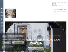 Tablet Screenshot of pensionsanjoaquin.com